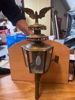 Antieke Koetslamp Koper Messing - Grootmoeders Tijd, Ophalen of Verzenden