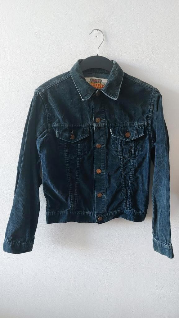 Vintage 60s 70s Levis big E corduroy jacket, Kleding | Heren, Jassen | Zomer, Gedragen, Blauw, Ophalen of Verzenden