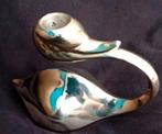 Verzilverde 'Zwaan' kandelaar, Antiek en Kunst, Ophalen of Verzenden, Zilver