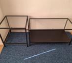 Ikea glas met metaal salontafels, Huis en Inrichting, Ophalen, 50 tot 100 cm, Rond, 50 tot 100 cm