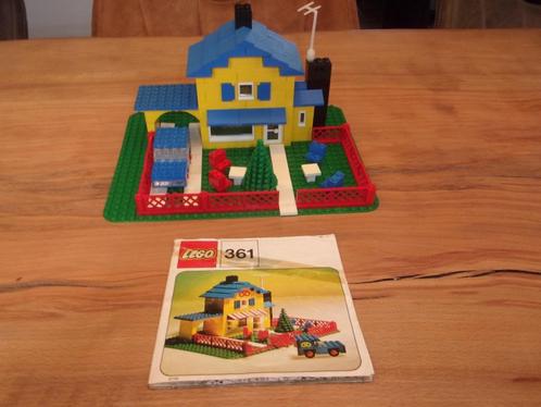 Lego Legoland 361-1 Tea Garden Cafe with Baker's Van 1974, Kinderen en Baby's, Speelgoed | Duplo en Lego, Gebruikt, Lego, Complete set