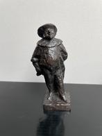 Antiek bronzen beeld gesigneerd, Antiek en Kunst, Antiek | Koper en Brons, Ophalen of Verzenden, Brons