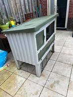 Konijnenhoek nog goed compleet van plastiek, Dieren en Toebehoren, Minder dan 60 cm, Kooi, Minder dan 75 cm, Ophalen of Verzenden