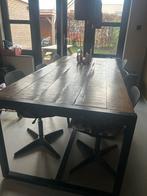 Industriële eettafel Gigameubel 220x100, Huis en Inrichting, Tafels | Eettafels, Ophalen, Gebruikt, 100 tot 150 cm, 200 cm of meer