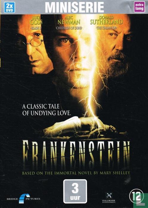 Frankenstein Mini-serie 2 dvd (Donald Sutherland-Alec Newman, Cd's en Dvd's, Dvd's | Horror, Zo goed als nieuw, Monsters, Vanaf 12 jaar