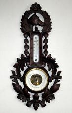 Houten wand weerstation met snijwerk, Duitsland van ca 1900., Ophalen of Verzenden