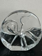 Leerdam presse papier Vogel plaquette 11 cm, Ophalen of Verzenden, Gebruikt