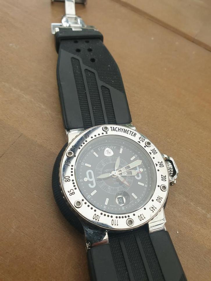 Aquanautic King  Cuda  prijsverlaging, Sieraden, Tassen en Uiterlijk, Horloges | Dames, Gebruikt, Overige merken, Staal, Kunststof