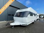 Hobby De Luxe 560 KMFE, Caravans en Kamperen, Caravans, Schokbreker, Hobby, Bedrijf, Treinzit