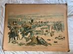 Schoolplaat Veldslag - 120x82cm, Antiek en Kunst, Ophalen, Geschiedenis
