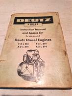 Deutz diezel motoren instructie + onderdelen boek, Ophalen