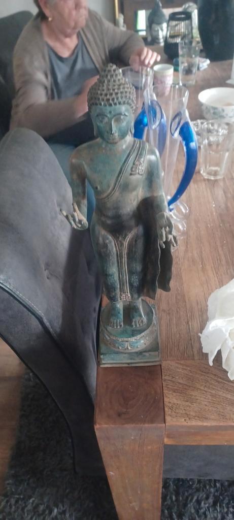 Bronzen Boeddha beeld, Antiek en Kunst, Kunst | Beelden en Houtsnijwerken, Ophalen of Verzenden