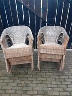 Rieten stoelen set, Tuin en Terras, Tuinstoelen, Ophalen of Verzenden, Gebruikt, Rotan, Stapelbaar
