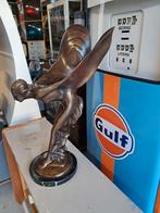 Mooi oud Bronzen Rolls Royce beeld 52cm op marmeren voet., Eu, Gebruikt, Eu, Overige typen