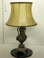 Vintage Schemerlamp met een zware voet., Huis en Inrichting, Ophalen of Verzenden, Zo goed als nieuw, Minder dan 50 cm