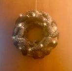 Mooie kerst krans van dennen appels met licht, Ophalen of Verzenden, Zo goed als nieuw