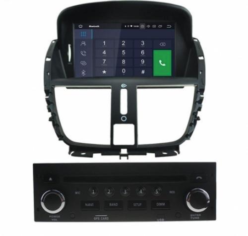 Carplay Navigatie Peugeot 207 2014 carkit android 14 64gb, Auto diversen, Autoradio's, Nieuw, Ophalen of Verzenden