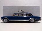 Mercedes Benz 600 PULLMAN Limousine W100 blauw Mvg 1:18 KRD, Overige merken, Ophalen of Verzenden, Zo goed als nieuw, Auto