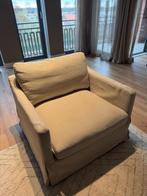 Rivièra Maison fauteuil - Beige, Ophalen, Zo goed als nieuw, Stof, 75 tot 100 cm