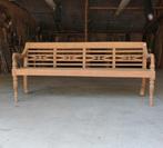 antieke stationsbank RQ11 landelijk teak hout bank tuin Bali, Ophalen of Verzenden