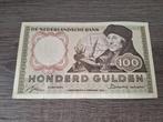 Biljet 100 gulden Erasmus, 1953, Postzegels en Munten, Bankbiljetten | Nederland, Ophalen of Verzenden, 100 gulden