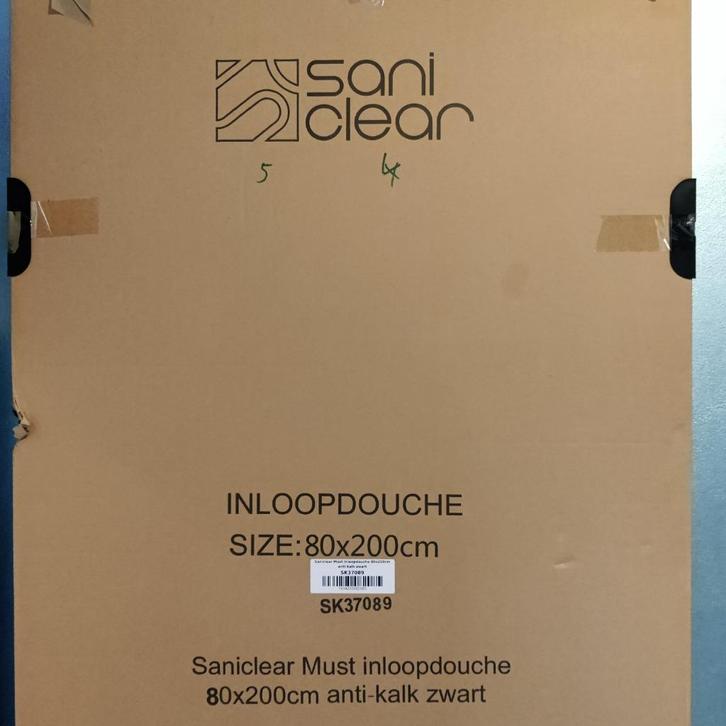 Gloednieuwe inloopdouche wand nog in doos, Doe-het-zelf en Verbouw, Sanitair, Nieuw, Douche, Glas, Ophalen