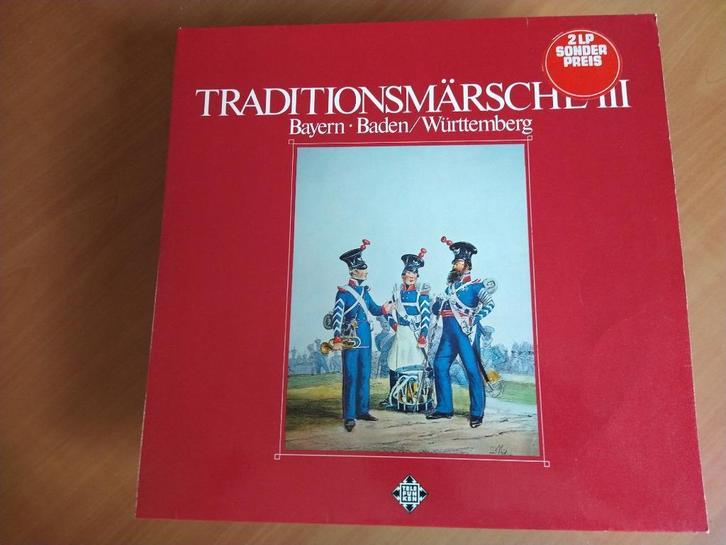 2-LP Traditionsmärsche III (Bayern • Baden/Württemberg), Cd's en Dvd's, Vinyl | Overige Vinyl, Zo goed als nieuw, 12 inch, Ophalen of Verzenden