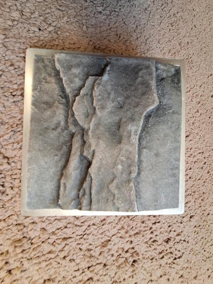 Vintage Metalen Deurgreep met Steenlook, Huis en Inrichting, Woonaccessoires | Deurstoppers, Gebruikt, Binnen, Ophalen of Verzenden