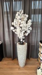 Kunst plant in beton look vaas 1.90 cm, Huis en Inrichting, Woonaccessoires | Vazen, Ophalen, Overige kleuren, Glas, Minder dan 50 cm