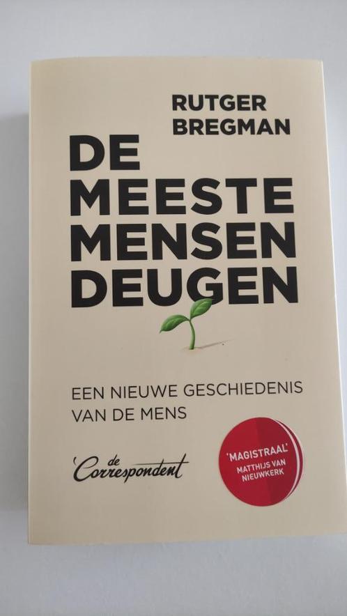 De meeste mensen deugen - Rutger Bregman, Boeken, Politiek en Maatschappij, Zo goed als nieuw, Maatschappij en Samenleving, Nederland