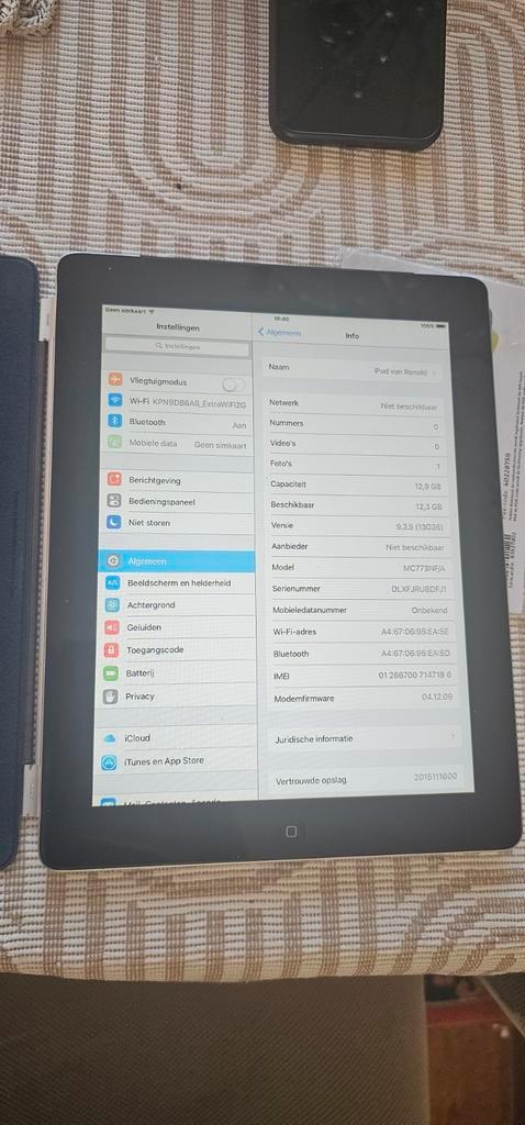 iPad 2 - 12.9GB, Computers en Software, Apple iPads, Gebruikt, Apple iPad, Wi-Fi, 10 inch, 16 GB, Zwart, Ophalen of Verzenden