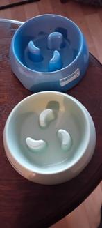 Twee grote anti-schrok voerbakken middelgrote hond, Dieren en Toebehoren, Hondenvoerbakken en Drinkbakken, Ophalen of Verzenden