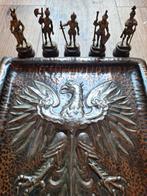 Prachtig wapen brons met vijf ridders., Antiek en Kunst, Antiek | Koper en Brons, Ophalen of Verzenden