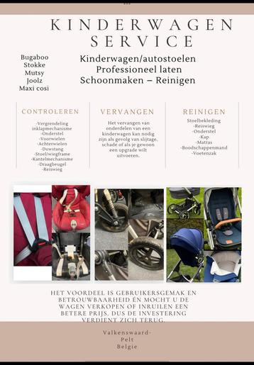 Kinderwagen/autostoelen professioneel schoonmaken   beschikbaar voor biedingen