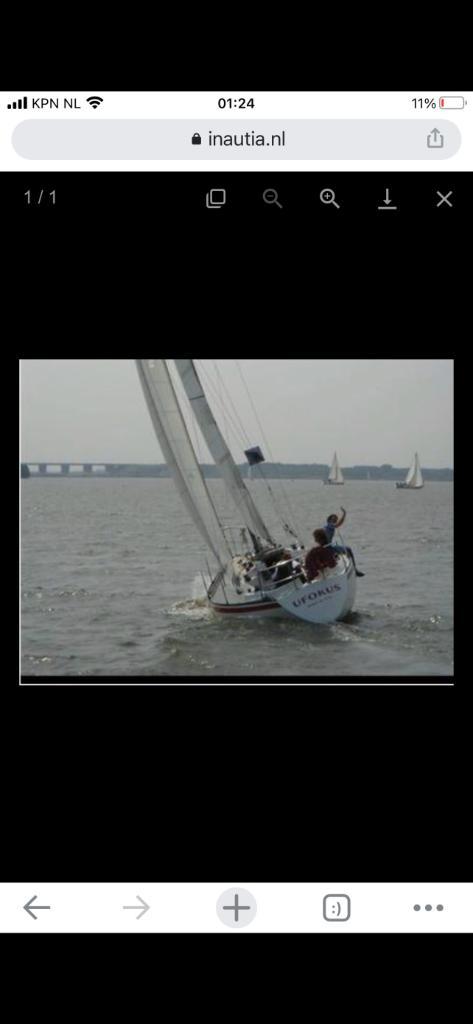 Zeiljacht Colvic ufo 27 Zeilboot keilboot, Watersport en Boten, Kajuitzeilboten en Zeiljachten, Gebruikt, Wedstrijdjacht of Racer