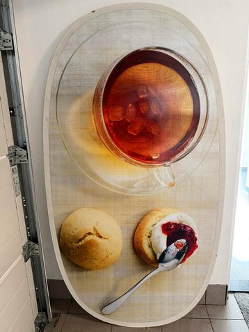 Thee met scones tafelblad vintage beschikbaar voor biedingen