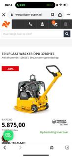 Wacker 3760. Super netjes is een demo machine, Ophalen of Verzenden, Zo goed als nieuw