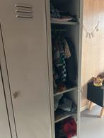 Lichtgrijze Lockerkast - Kledingkast Kindkamer, Ophalen, Gebruikt, 100 tot 150 cm, Metaal