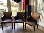 3 Schapenleren Eetkamerstoelen - Bart v Bekhoven, Ophalen of Verzenden