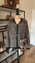 s.Oliver winter jas maat 46 bouqle stof super leuk nieuw, S oliver, Ophalen of Verzenden, Nieuw, Maat 46/48 (XL) of groter