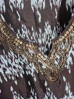 MS Mode Blouse Maat 52 - Bruin/Wit, Bruin, MS Mode, Maat 46/48 (XL) of groter, Onbekend