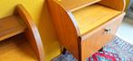 Retro Vintage Nachtkastjes Set, nightstand, kastjes, Gebruikt, Vintage, 45 tot 65 cm, Nvt