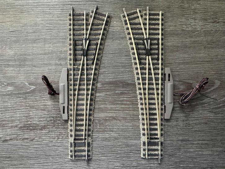 Fleischmann Profi rails, wissels 6170 - 6171 + aandrijving, Hobby en Vrije tijd, Modeltreinen | H0, Zo goed als nieuw, Rails, Gelijkstroom