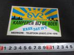 sticker Meerkerk Kamperen bij de boer SVR Krek dat is 't, Ophalen, Zo goed als nieuw, Bedrijf of Vereniging
