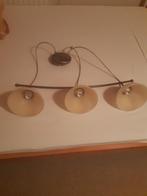 hanglamp met 3 lampen, Ophalen, Gebruikt, Glas, 50 tot 75 cm