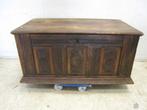 Antieke eikenhouten kist, 19e eeuws, slot ontbreekt, Niet ingevuld, Gebruikt, Niet ingevuld, Niet ingevuld