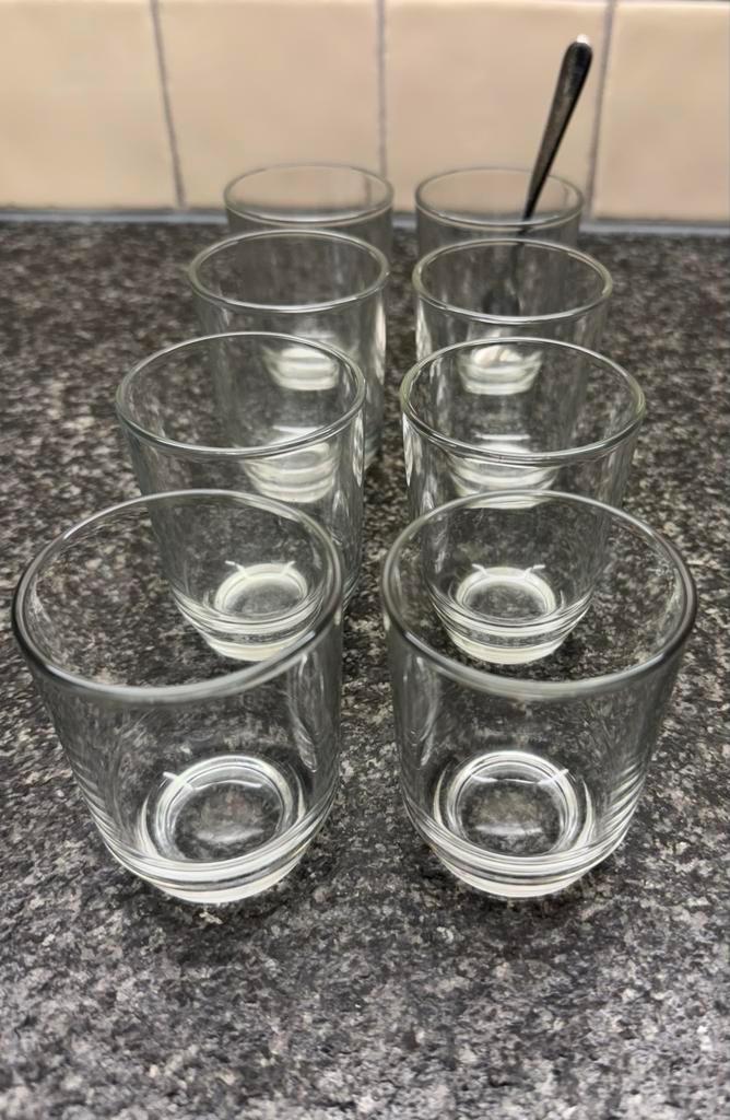 Amuse glaasjes - 25 stuks - 100ml, Huis en Inrichting, Keuken | Servies, Nieuw, Glas of Glazen, Effen, Glas, Ophalen