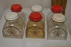 Voorraadbussen, 6 stuks, Buchsteiner, vintage, Verzamelen, Retro, Ophalen of Verzenden, Huis en Inrichting