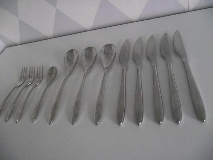 14 vintage RVS 18-8 bestek model Gero zilduro Festi ook p st, Antiek en Kunst, Antiek | Bestek, Ophalen of Verzenden