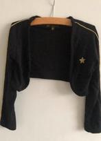Bolero vestje 104/110 zwart glitter, Ophalen, Zo goed als nieuw, Meisje, Trui of Vest